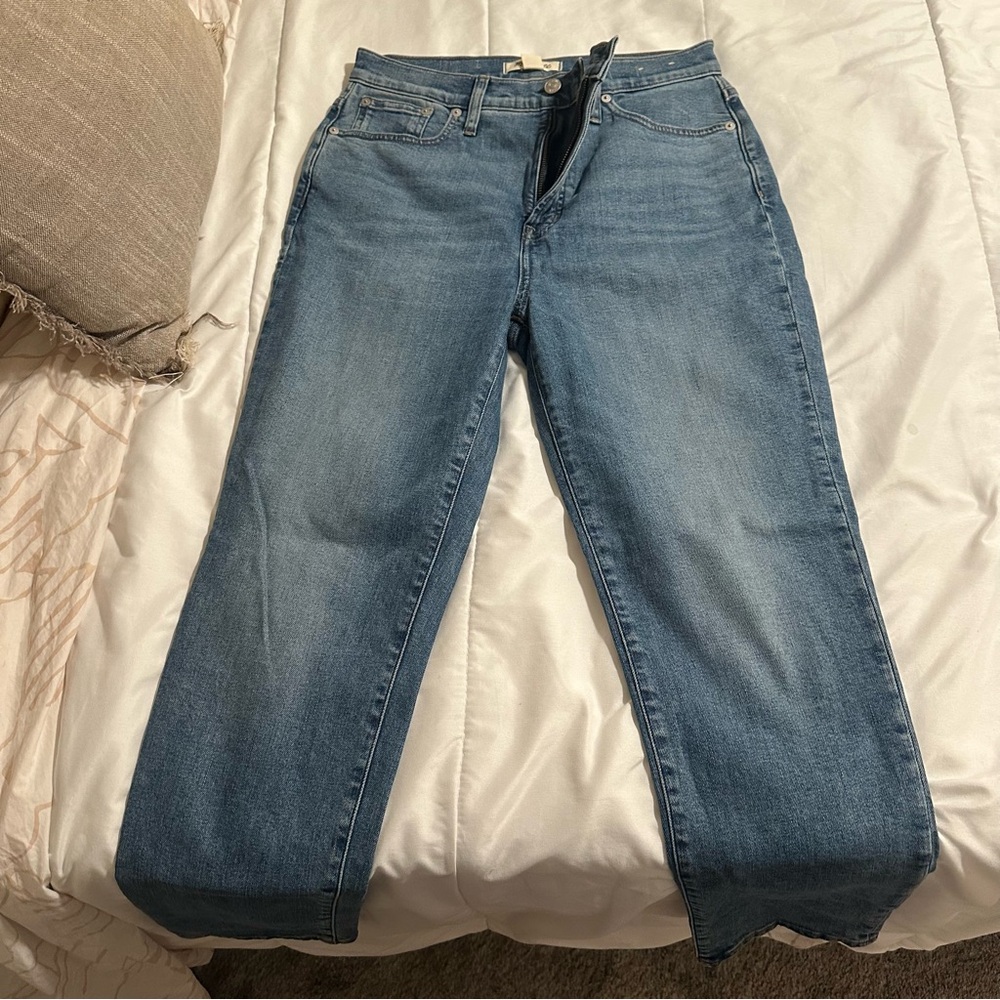 Madewell Women's Straight Leg Blue Jeans